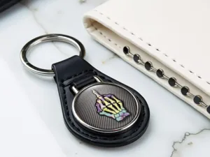 Leather Key Ring Holder Finest Shape Racing Edition